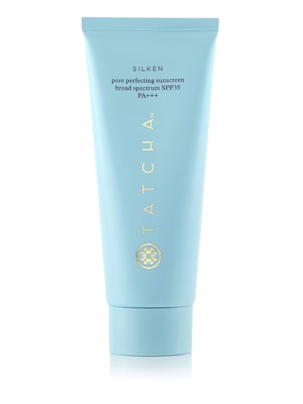 Tatcha Silken Pore Perfecting Soft Matte Sunscreen SPF35 - Light Blue with Gold
